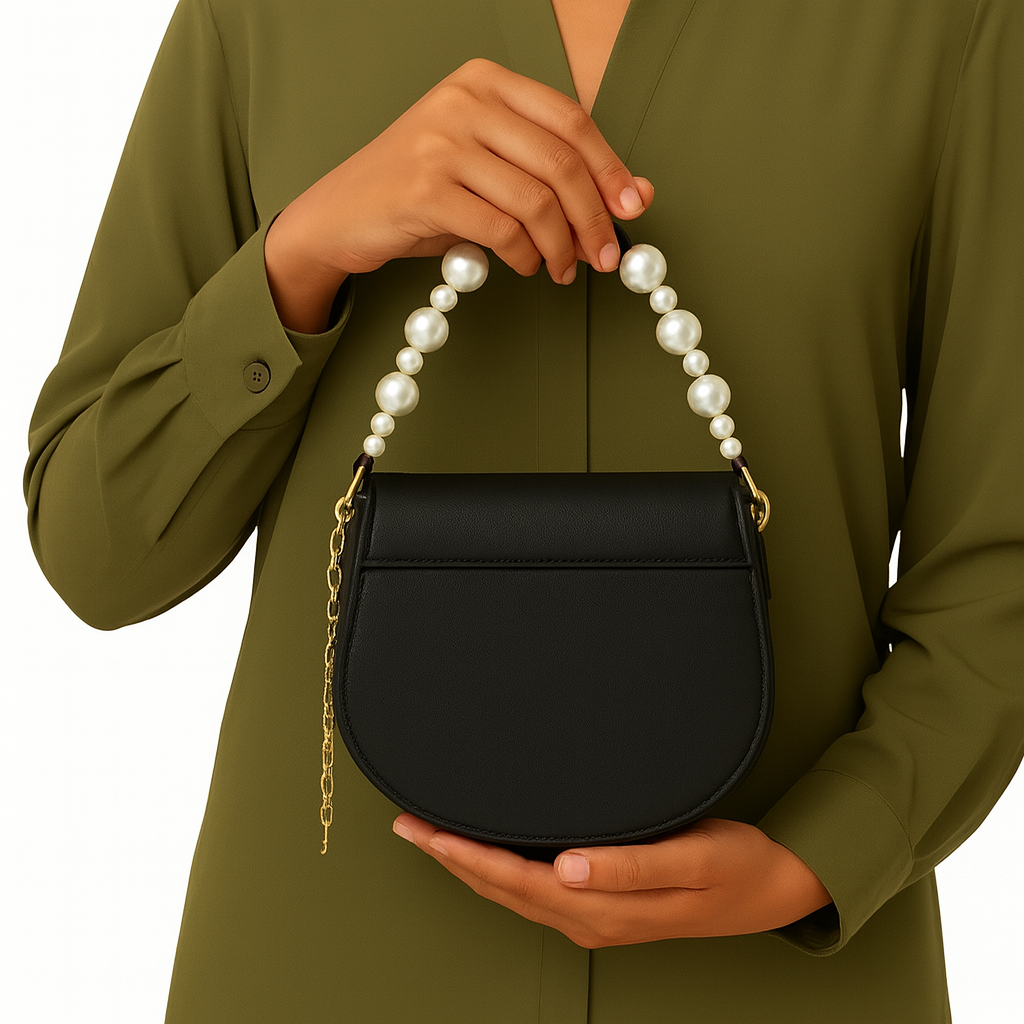 TYMO Noir Pearl handbag