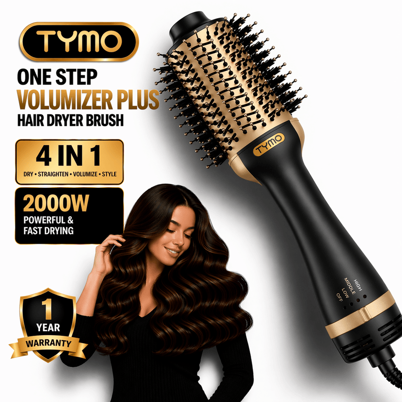 TYMO One Step Volumizer Plus 4 - in - 1 Hair Dryer Brush - TYMO
